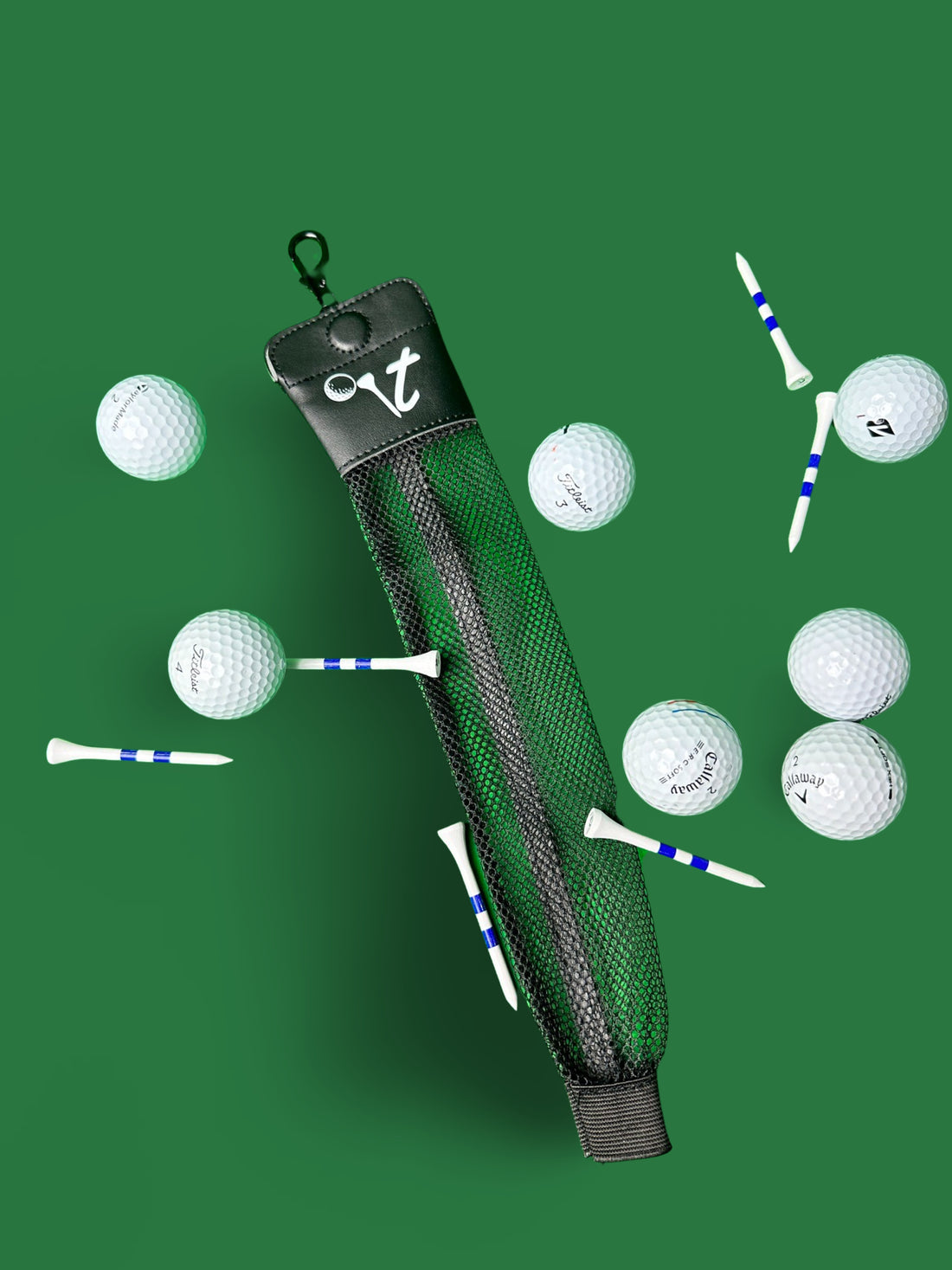 Topped It Golf's Baller, a premier golf ball dispenser with a 6-ball capacity